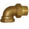 9150F-34 | Union Elbow 90 Degree Radiator 3/4 Inch Bronze Female x Male | Red White Valve