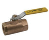 7010401 | Ball Valve 70-100 2-Piece 3/4 Inch Female Bronze Standard Port 600 CWP Lever RPTFE Heavy Pattern Construction | Apollo Products