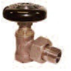 Red White Valve 9103F-114 Radiator Valve Angle Hot Water 1-1/4 Inch FNPTxMNPT Brass | Midwest Supply Us