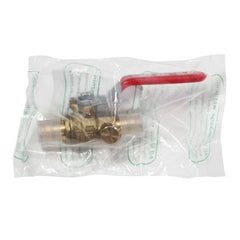 Red White Valve 5015ABD-1/2 Ball Valve Lead Free Forged Brass 1/2 Inch Pex Barb End 2PC With Waste | Midwest Supply Us