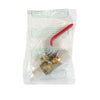 5015ABD-3/4 | Ball Valve Lead Free Forged Brass 3/4 Inch PEX Barb End 2PC with Waste | Red White Valve