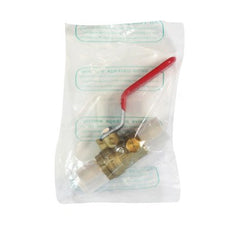 Red White Valve 5015ABD-3/4 Ball Valve Lead Free Forged Brass 3/4 Inch Pex Barb End 2PC With Waste | Midwest Supply Us