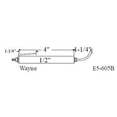 Westwood Products 605B Igniter Set of 2 1/2 x 5-1/4 Inch for Wayne Burners E5-605B | Midwest Supply Us