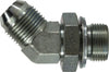 78028 | 3/4-16X1/2-14 JICXMBSPP 45 ELB, Hydraulic, Steel BSPP Adapters, JIC to BSPP 45 Degree Elbow | Midland Metal Mfg.