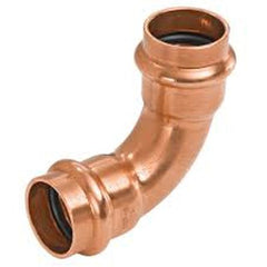 Nibco PC607-12 Elbow 90 Degree 1/2 Inch Wrot Copper Press x Press PC607 | Midwest Supply Us