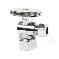 Everflow 81358PR-NL 5/8" OD COMP X 3/8" OD COMP Quarter Turn Angle Stop Boxed Lead Free | Midwest Supply Us