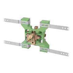 Symmons S261BRBODY Pressure Balance Valve Body with Temptrol Rapid Install Bracket 1/2 Inch IPS Brass Bronze and Stainless Steel Integral Volume Control 4 Port | Midwest Supply Us