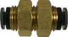 821000C | 5/8 D.O.T. P-IN BULKHEAD UNION COMPOSITE, Brass Fittings, DOT Composite Body Push-In, DOT Composite Style Bulkhead Union | Midland Metal Mfg.