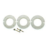 1018-BR | Extension Kit Closet Flange Brass for Bathroom Floor Two 3-1/2 Inch Closet Bolts with Washers and Nuts One 1/4IN Flange One 1/2IN Flange | Pasco