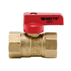 Watts 102-604 Ball Valve T-2005C Gas 3/4 Inch Female NPT Brass 175PSI Yellow Tee 2 Piece PTFE 102-604 | Midwest Supply Us