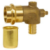 H-16833W-R | Elbow Dual Vent 3/4 x 1/2 Inch Lead Free Brass Press x PEX F1807 | Webstone