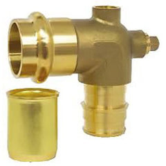 Webstone H-36833W Elbow Dual Vent 3/4 Inch Lead Free Brass Press x PEX F1960 | Midwest Supply Us