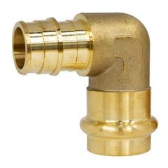 Webstone H-36844W-R Elbow 90 Degree 1 x 3/4 Inch Lead Free Brass Press x PEX F1960 | Midwest Supply Us