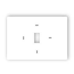 Pro1Iaq T119 Wall Plate Universal White 7.5 x 0.3 x 5.5 Inch Plastic for Any Thermostat | Midwest Supply Us