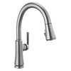 9179-ARý-DST | Kitchen Faucet Coranto 1 Lever ADA Arctic Stainless High Arc Gooseneck Pull Down Swivel 360 Degree 1.8 Gallons per Minute | Delta