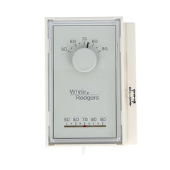 White Rodgers 1E50N-301 Thermostat Mechanical Vertical 1 Hot Standard Single Stage with Limit Kit 30 Volt 50 to 90 Degrees Fahrenheit | Midwest Supply Us