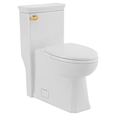 DXV 7381914-200.4270A Trip Lever Belshire Left Hand Toilet Tank Satin Brass for 1 Piece Toilet 1-1/2 Inch | Midwest Supply Us
