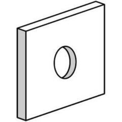 Superstrut G201037 Washer 200 3/8" Square Flat Plate 1/4" | Midwest Supply Us