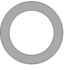 Gaskets 2TFR18 Gasket Ring 2 Inch 1/8 Inch Teflon Class 150 | Midwest Supply Us