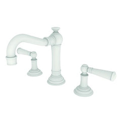 Newport Brass 2470/52 Lavatory Faucet Jacobean Widespread 8 to 20 Inch Spread 2 Lever ADA Matte White 1.2 Gallons per Minute Brass Spout Height 4-3/16 Inch | Midwest Supply Us