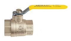 Apollo Products 94A10501 Ball Valve 94A-100 Brass 1 Inch NPT 2-Piece Full Port | Midwest Supply Us