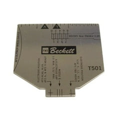 R.W. Beckett T501U Electrode Gauge Tee Nozzle Head for NX Burner | Midwest Supply Us