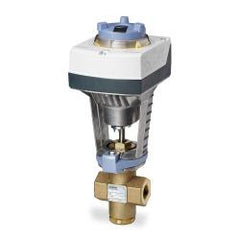 Siemens Building Technology 371-03187 Valve assy 2W NC 1-1/2", 25Cv, Eq Pct Brass Trim FxF, Prop Electronic Act NSR | Midwest Supply Us
