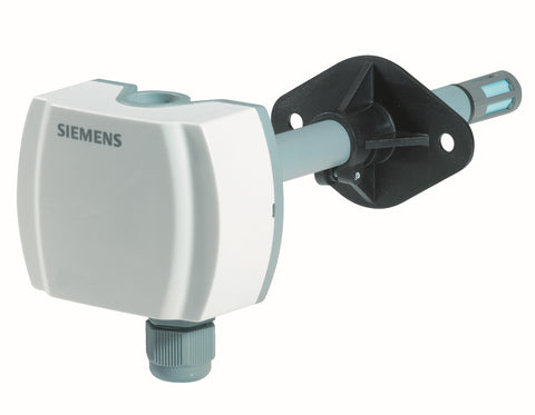 Siemens Building Technology QFM2100 Duct Relative Humidity Sensor, 5 percent accuracy, 0-10 Vdc | Midwest Supply Us