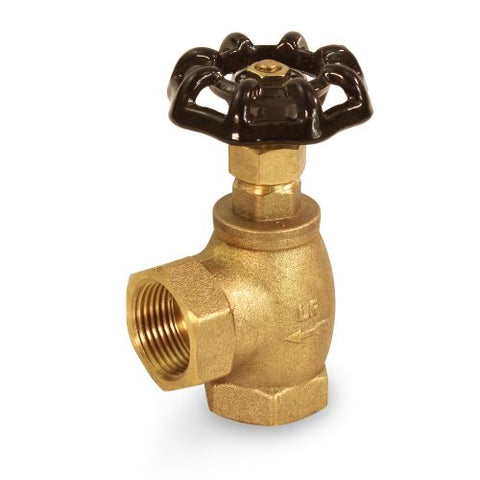 Everflow 74122-NL 1/2" IPS Brass Angle Short Globe Style Stop Valve Lead Free | Midwest Supply Us