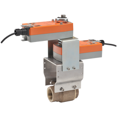 Belimo B239VS+2*AFX24-MFT-S-X1 Ball Valve | 1.5" | 2 Way | 84 Cv | w/ Spg Rtn | 24V | MFT | SW | Midwest Supply Us