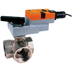 Belimo B350L+ARB24-3 Ball Valve | 2" | 3 Way | 87 Cv | w/ Non-Spg | 24V | Floating | Midwest Supply Us