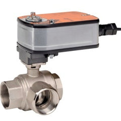 Belimo B325L+LF24-3-S US Ball Valve | 1" | 3 Way | 11 Cv | w/ Spg Rtn | 24V | Floating | SW | Midwest Supply Us