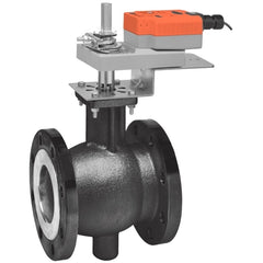 Belimo B6400VB-350+GKB24-3-X1 VBall Valve | 4" | 2 Way | 350 Cv | w/ Electronic FS | 24V | Floating | Midwest Supply Us