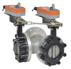 Belimo F765HD+2*AFBUP-X1 Butterfly Valve | 2.5" | 3 Way | 196Cv | w/ Spring Return | 24 -240V | On/Off | Midwest Supply Us