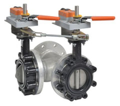 Belimo F7100HDU+2*GKX24-MFT-X1 Butterfly Valve | 4" | 3 Way | 600Cv | w/ Electronic Fail-Safe | 24V | MFT | Midwest Supply Us
