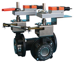 Belimo F7100-150SHP+2*GMB24-3-X1 Butterfly Valve | 4" | 3 Way | 451Cv | w/ Non-Spring | 24V | Floating | Midwest Supply Us