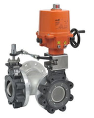 Belimo F7100-300SHP+SY3-220 Butterfly Valve | 4" | 3 Way | 435Cv | w/ Non-Spring | 230V | On/Off | SW | NEMA 4XH | Midwest Supply Us