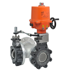 Belimo F7150-150SHP+SY4-220 Butterfly Valve | 6" | 3 Way | 1103 Cv | w/ Non-Spring | 230V | On/Off | SW | NEMA 4XH | Midwest Supply Us