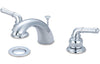 BGL-B80C | Baldor Glenford Wide Spread Lav Faucet Chrome W/ Drain | Everflow
