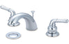 BGL-B80C | Baldor Glenford Wide Spread Lav Faucet Chrome W/ Drain | Everflow