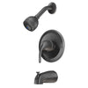 BHN-T30MB | Baldor Hanford Shower And Tub Trim Only Matte Black | Everflow