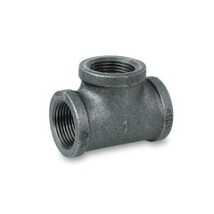 Everflow BMTE0600 EVERFLOW 6" TEE BLACK MAL | Midwest Supply Us