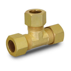 Everflow C64-12-NL 1/2" OD Compression Tee Lead Free Brass Fitting | Midwest Supply Us