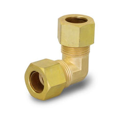 Everflow C65-14-NL 1/4" OD Compression Elbow Lead Free Brass Fitting | Midwest Supply Us