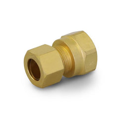Everflow C66-14-NL EVERFLOW 1/4" OD X 1/4" FIP COMP. ADAPTER LEAD FREE BRASS COMPRESSION FITTING (10 PER BAG) | Midwest Supply Us