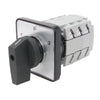 CS51211-G25-L22LBBB61 | CS51211-G25-L22LBBB61 - BTO Motor Reversing Switch, 3 Pole, 25A, IP20 Terminals, 22.5mm Installation, 48mm x 48mm Front Plate, Lever Knob, Black/Black, 1-0-2 (60) | C3 Controls