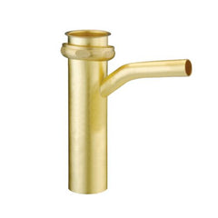 Everflow 21312 EVERFLOW 21312 1-1/2" x 12" RB DISHWASHER TAILPIECE 22 GA W/1/2" BRANCH SOLID BRASS NUT  | Midwest Supply Us