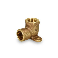 Everflow CFDL0012-NL 1/2" NOM Cast Brass 90 Drop Ear Elbow C X F Lead Free | Midwest Supply Us