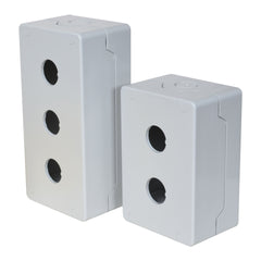 C3 Controls ECP1-B22H2 ECP1-B22H2 - Compact Control Station, IEC 22mm, Two Hole Assembly, Gray Cover | Midwest Supply Us