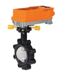 Belimo F6150HDU+JRBUP-3-T Butterfly Valve (BFV), 6", 2-way, ANSI Class 125, Cv 1579 Actuator, AC 24...240 V / DC 24...125 V, On/Off, Floating point, 35 s, 2x SPDT, IP66/67 | Midwest Supply Us